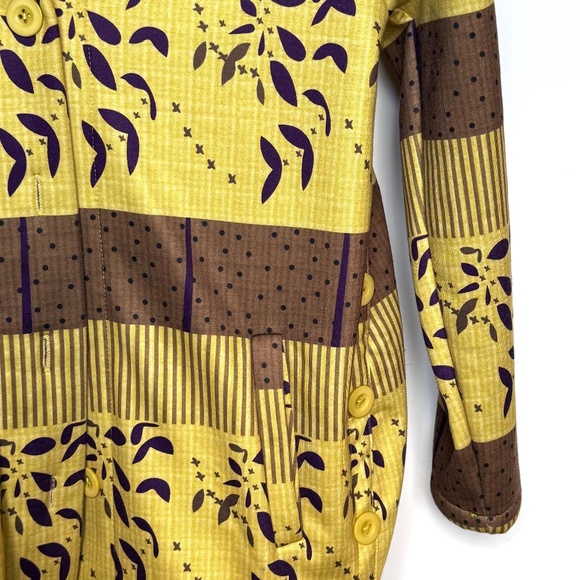 Misslook Women’s Fleece Lined Hoodie Jacket Yellow Brown Purple Size S - Picture 4 of 10